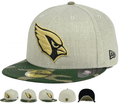 Arizona Cardinals Fitted Hat with Gold Logo and Camouflage Brim – Khaki and Camo